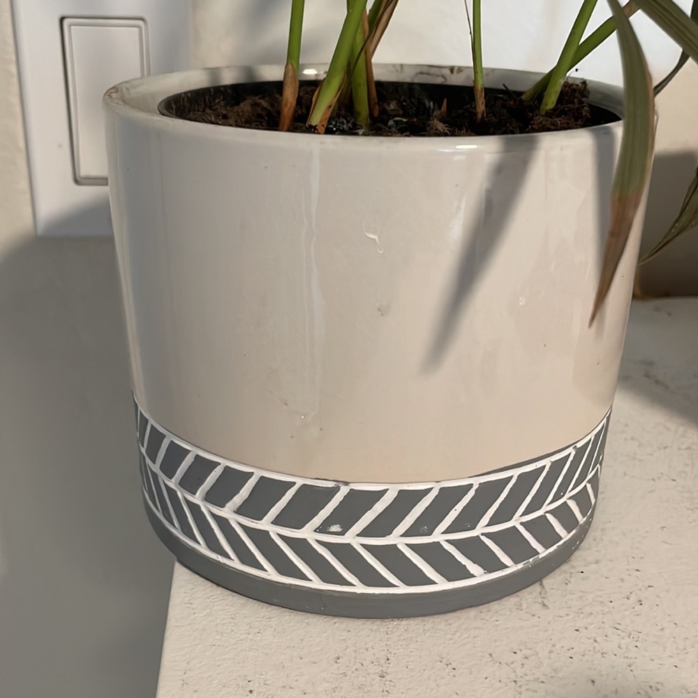 Herring bone indoor pot - Picture 3 of 3